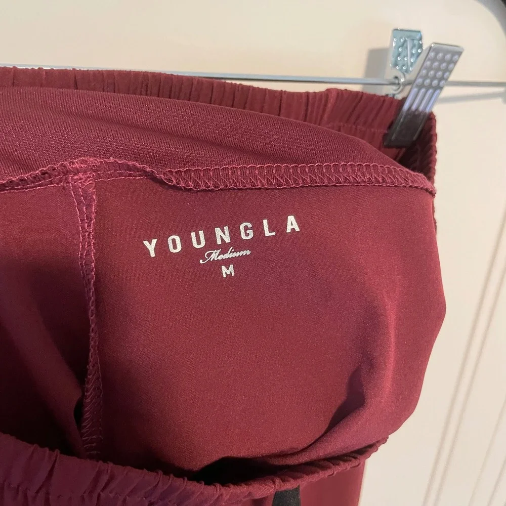 YoungLA 101 Bodybuilding Short Shorts Medium Burgundy